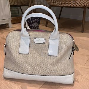 Clearout Sale!! - Kate Spade leather & canvas bag